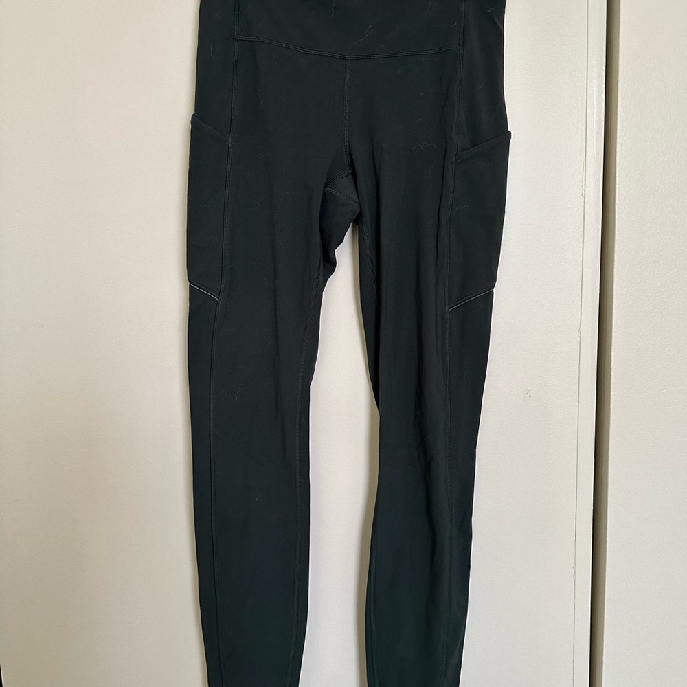 lululemon athletica dark green Leggings